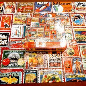 Ceaco Jigsaw Puzzle Advertising Stamps 1000 Pieces Complete